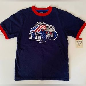 OshKosh B'gosh Boy's USA Monster Truck T-Shirt, Size 10, Blue, NEW WITH TAGS!